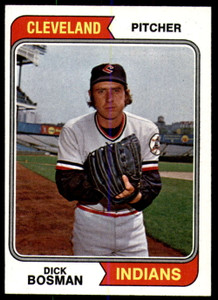 1974 Topps #465 Dick Bosman VG Cleveland Indians 