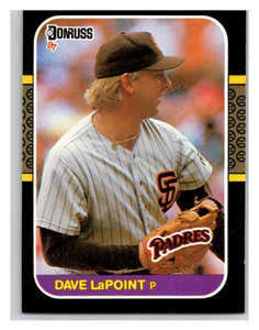 1987 Donruss #607 Dave LaPoint VG San Diego Padres 