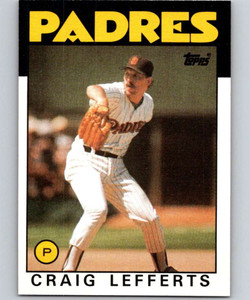 1986 Topps #244 Craig Lefferts VG San Diego Padres 