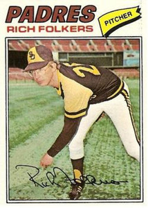 1977 Topps #372 Rich Folkers VG San Diego Padres 