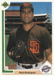 1991 Upper Deck #640 Rich Rodriguez VG RC Rookie San Diego Padres 