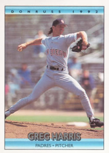 1992 Donruss #49 Greg Harris VG San Diego Padres 