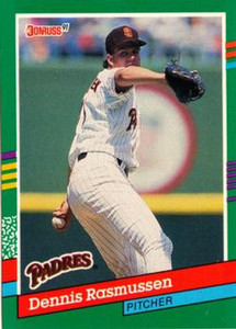 1991 Donruss #458 Dennis Rasmussen VG San Diego Padres 