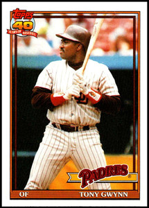1991 Topps #180 Tony Gwynn VG San Diego Padres 