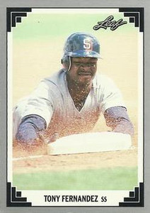 1991 Leaf #315 Tony Fernandez VG San Diego Padres 