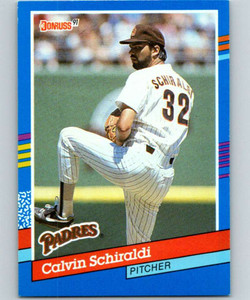 1991 Donruss #308 Calvin Schiraldi VG San Diego Padres 