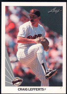 1990 Leaf #339 Craig Lefferts VG San Diego Padres 