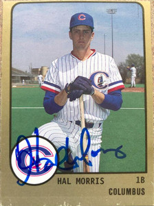 Hal Morris Autographed 1988 Pro Cards Columbus Clippers #327