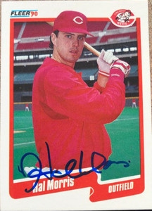 Hal Morris Autographed 1990 Fleer Update #U-15