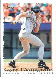 1995 Topps #483 Scott Livingstone VG  San Diego Padres 