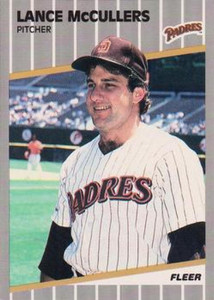 1989 Fleer #312 Lance McCullers VG San Diego Padres 