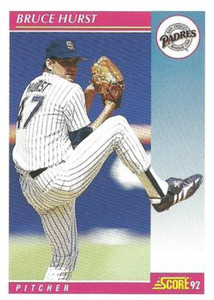 1992 Score #111 Bruce Hurst VG  San Diego Padres 