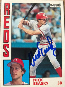 Nick Esasky Autographed 1984 Topps Nestle #468 Rookie Card