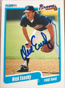 Nick Esasky Autographed 1990 Fleer Update #U-3