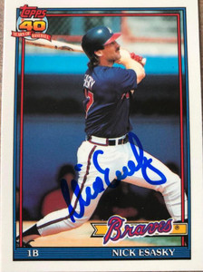 Nick Esasky Autographed 1991 Topps Tiffany #418