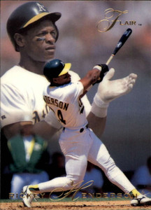 1993 Flair #260 Rickey Henderson NM-MT Oakland Athletics 