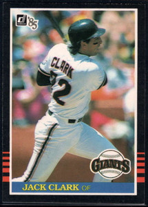 1985 Donruss #65 Jack Clark VG San Francisco Giants 