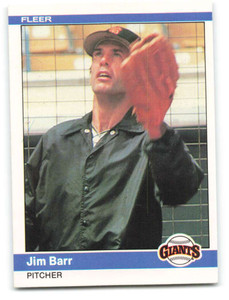 1984 Fleer #365 Jim Barr VG San Francisco Giants 