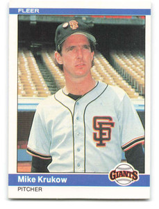 1984 Fleer #374 Mike Krukow VG San Francisco Giants 