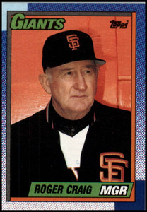1990 Topps #351 Roger Craig MG VG San Francisco Giants 
