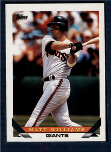 1993 Topps #225 Matt Williams VG San Francisco Giants 