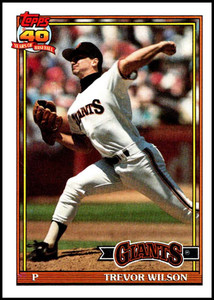 1991 Topps #96 Trevor Wilson VG San Francisco Giants 