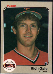 1983 Fleer #260 Rich Gale VG San Francisco Giants 