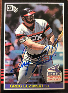 Greg Luzinski Autographed 1985 Donruss #546