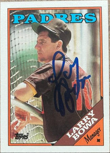 Larry Bowa Autographed 1988 Topps #284 San Diego Padres Card