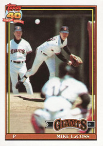 1991 Topps #242 Mike LaCoss VG San Francisco Giants 