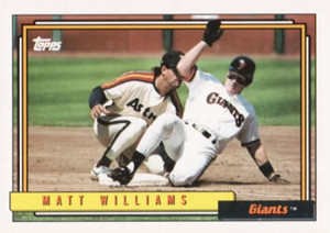 1992 Topps #445 Matt Williams VG San Francisco Giants 