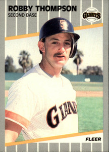1989 Fleer #344 Robby Thompson UER VG San Francisco Giants 