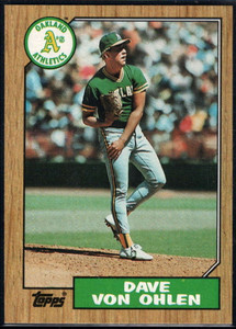 Dave Kingman #709 Topps 1987 Baseball Card (Oakland Athletics) VG