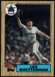 1987 Topps #307 Lee Guetterman NM-MT RC Rookie Seattle Mariners 