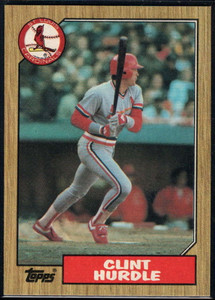 1987 Topps #317 Clint Hurdle NM-MT St. Louis Cardinals 