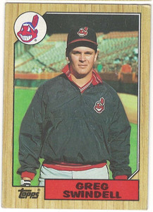 1987 Topps #319 Greg Swindell NM-MT RC Rookie Cleveland Indians 