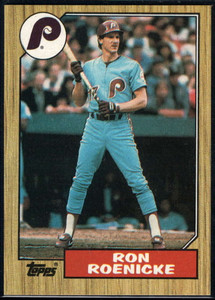 1987 Topps #329 Ron Roenicke NM-MT Philadelphia Phillies 