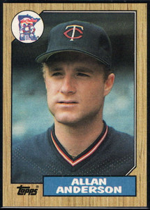 1987 Topps #336 Allan Anderson NM-MT RC Rookie Minnesota Twins 