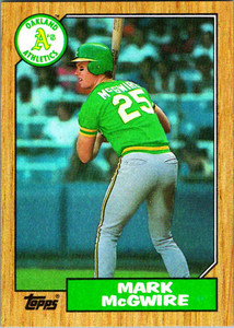 1987 Topps #366 Mark McGwire NM-MT Oakland Athletics 