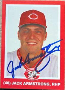 Jack Armstrong Autographed 1988 Kahn's Cincinnati Reds 