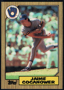 1987 Topps #423 Jaime Cocanower NM-MT Milwaukee Brewers 