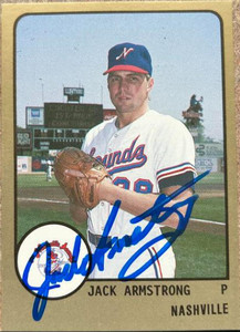 Jack Armstrong Autographed 1988 Pro Cards #484 Nashville Sounds