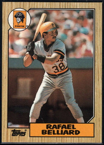 1987 Topps #541 Rafael Belliard NM-MT RC Rookie Pittsburgh Pirates 