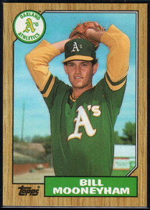 1987 Topps #548 Bill Mooneyham NM-MT RC Rookie Oakland Athletics 