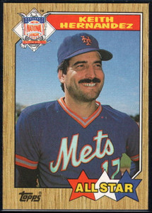 Keith Hernandez #350 Topps 1987 Baseball Card (New York Mets) VG