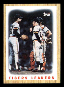 1987 Topps #631 Willie Hernandez/Sparky Anderson Tigers Leaders NM-MT Detroit Tigers 