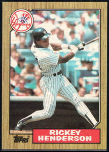 1987 Topps #735 Rickey Henderson NM-MT New York Yankees 
