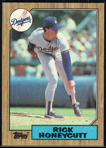 1987 Topps #753 Rick Honeycutt NM-MT Los Angeles Dodgers 