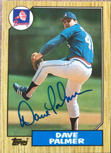 SOLD 102297 David Palmer Autographed 1987 Topps Tiffany #324