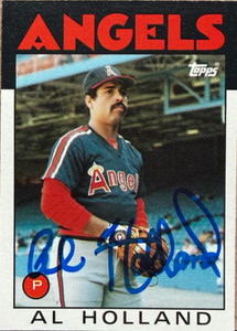 Al Holland Autographed 1986 Topps #369 California Angels Card